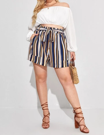 Pantaloni scurti SHEIN CURVE, mix culori, 2XL Mix culori