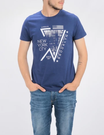 Tricou Milano Bulls, albastru, S Albastru