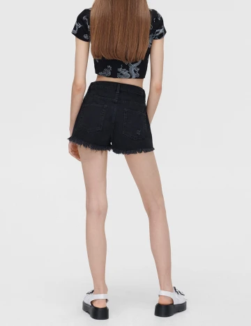 Pantaloni Scurti CROPP, negru, 36