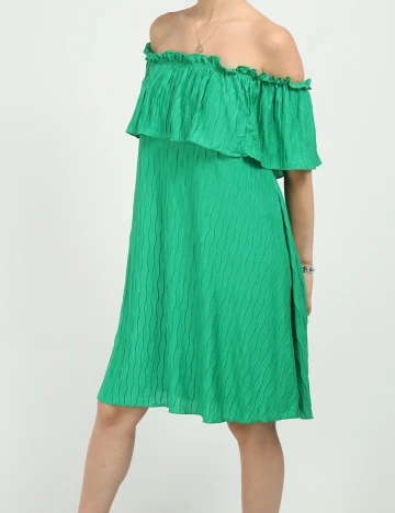 Rochie scurta Vila, verde, S Verde
