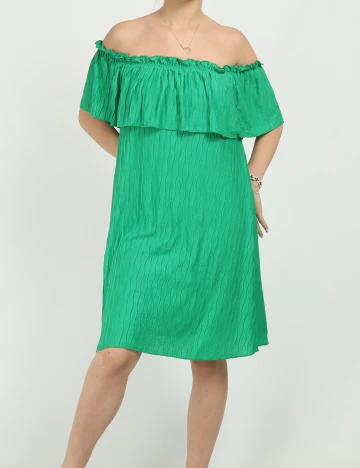 Rochie scurta Vila, verde, S Verde