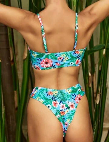Costum de baie SHEIN, floral, M Floral print