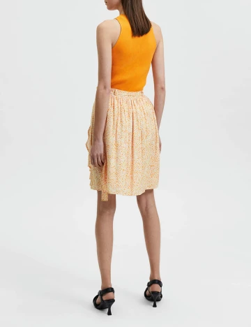 Fusta Selected Femme, galben, 34