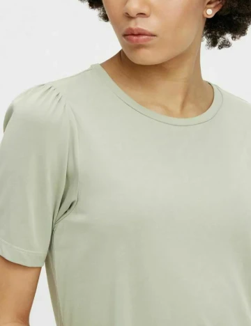 Rochie scurta Pieces, verde deschis, S