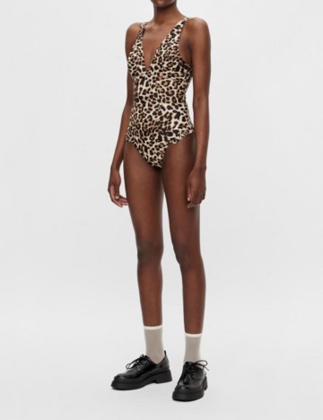 Costum de baie Object, animal print, S