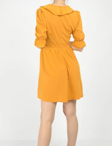 Rochie scurta SHEIN, mustar, XS