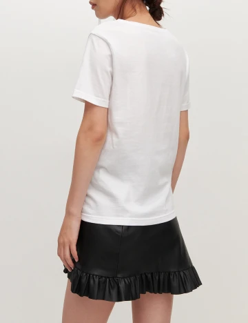 Tricou Reserved, alb, M