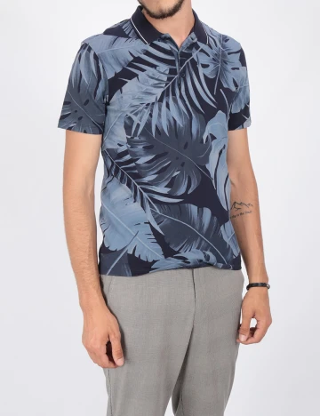 Tricou Reserved, albastru, S