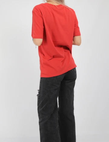 Tricou CROPP, rosu, S