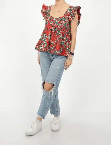 Bluza SHEIN, rosu, S Rosu