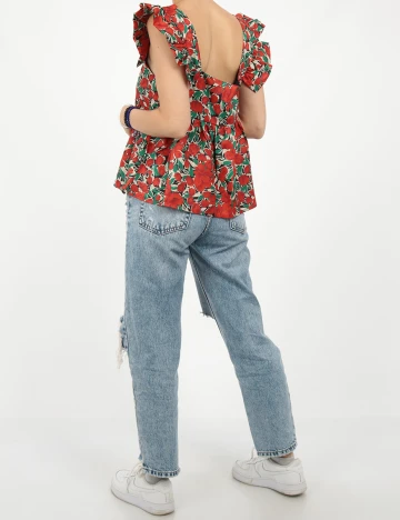 Bluza SHEIN, rosu, S Rosu
