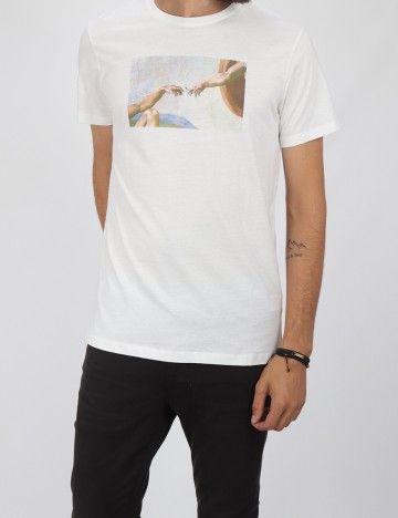 Tricou House Brand, alb, M