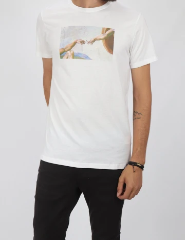 Tricou House Brand, alb, M Alb