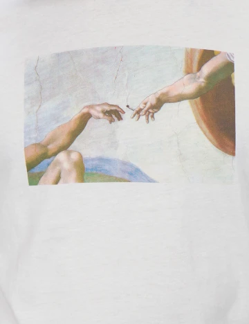 Tricou House Brand, alb, M Alb