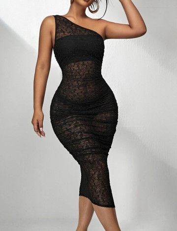 Rochie medie SHEIN, negru, M