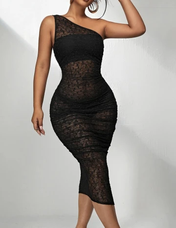 Rochie medie SHEIN, negru, M
