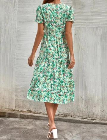 Rochie medie SHEIN, verde, M Verde