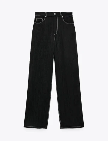 Blugi Stradivarius, negru, 36