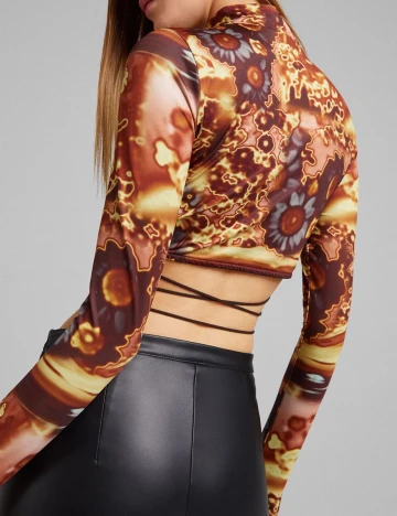 Top Bershka, maro, XS