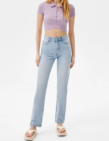 Top Bershka, mov, S