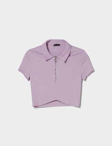 Top Bershka, mov, S