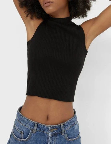 Top Stradivarius, negru, M