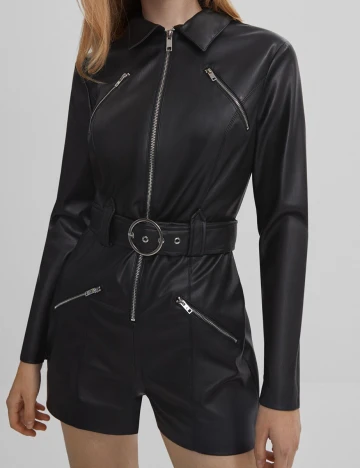 Salopeta Bershka, negru, XS