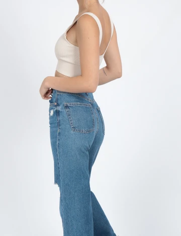 Blugi Bershka, albastru, 32