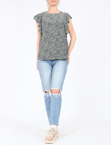 Bluza Stradivarius, negru, S