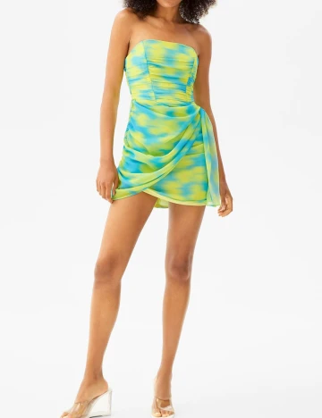 Rochie scurta Bershka, mix culori