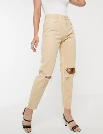 Blugi Stradivarius, crem, 36