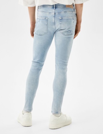 Blugi Bershka, albastru, 40
