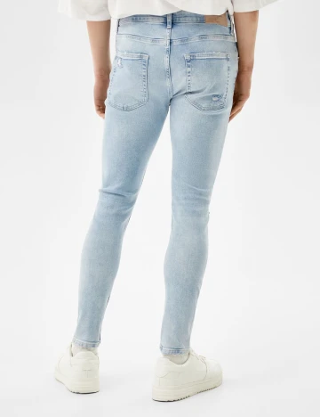 Blugi Bershka, albastru, 40