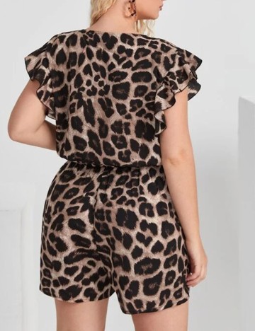 Salopeta SHEIN CURVE, animal print, 4XL