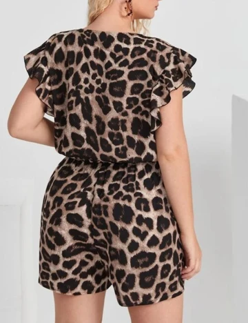 Salopeta SHEIN CURVE, animal print, 4XL