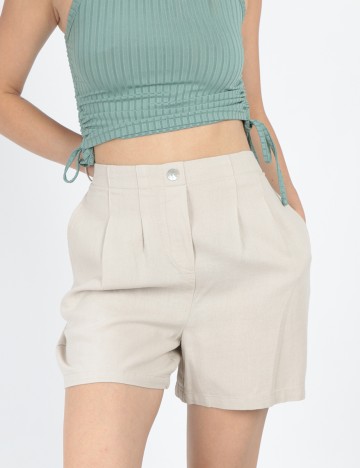 Pantaloni scurti Vero Moda, crem
