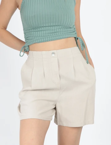 Pantaloni scurti Vero Moda, crem