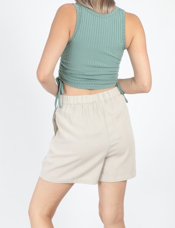 Pantaloni scurti Vero Moda, crem