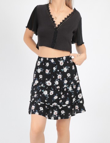 Top SHEIN, negru, M