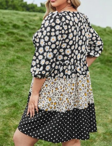 Rochie Scurta SHEIN CURVE, floral, 3XL