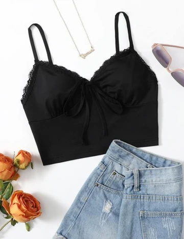 Top SHEIN, negru, M Negru