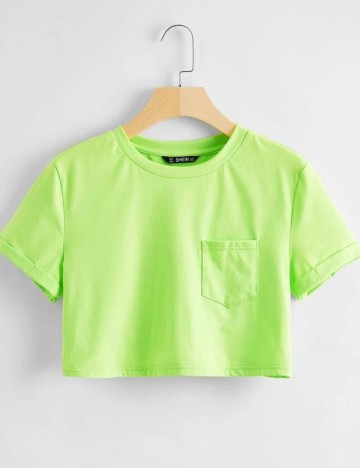 Top SHEIN, verde, M