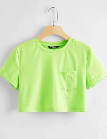 Top SHEIN, verde, M