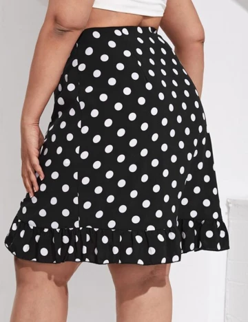 Fusta SHEIN CURVE, negru, 0 XL