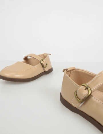 Pantofi Shein Kids, maro deschis, 26