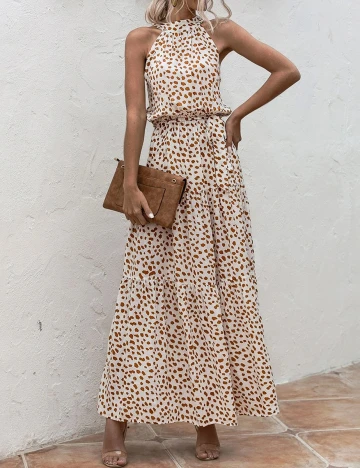 Rochie lunga SHEIN, crem, S