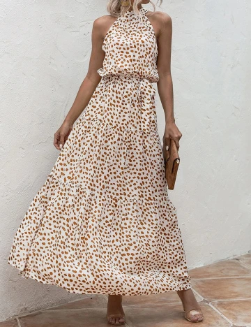 Rochie lunga SHEIN, crem, S