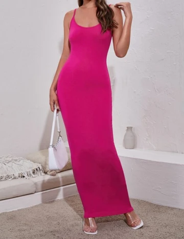 Rochie lunga SHEIN, roz, XS