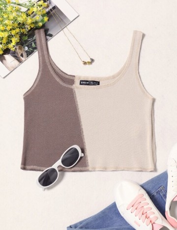 Top SHEIN, crem, S