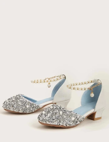 Pantofi Shein Kids, argintiu, 36